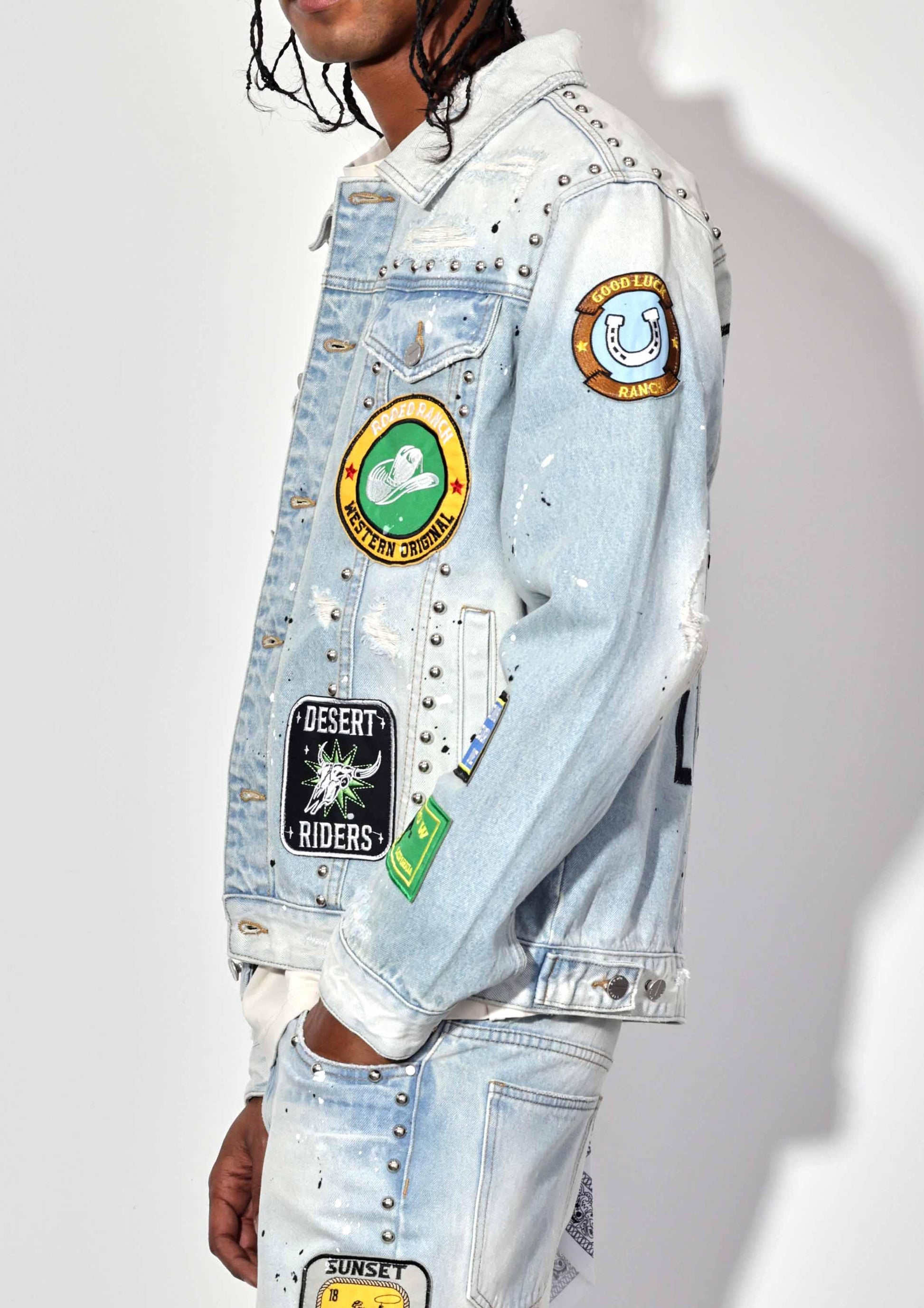 Act of Living Rodeo Washed Denim Jacket - Vintage Style - Da Bohemian Bazaar