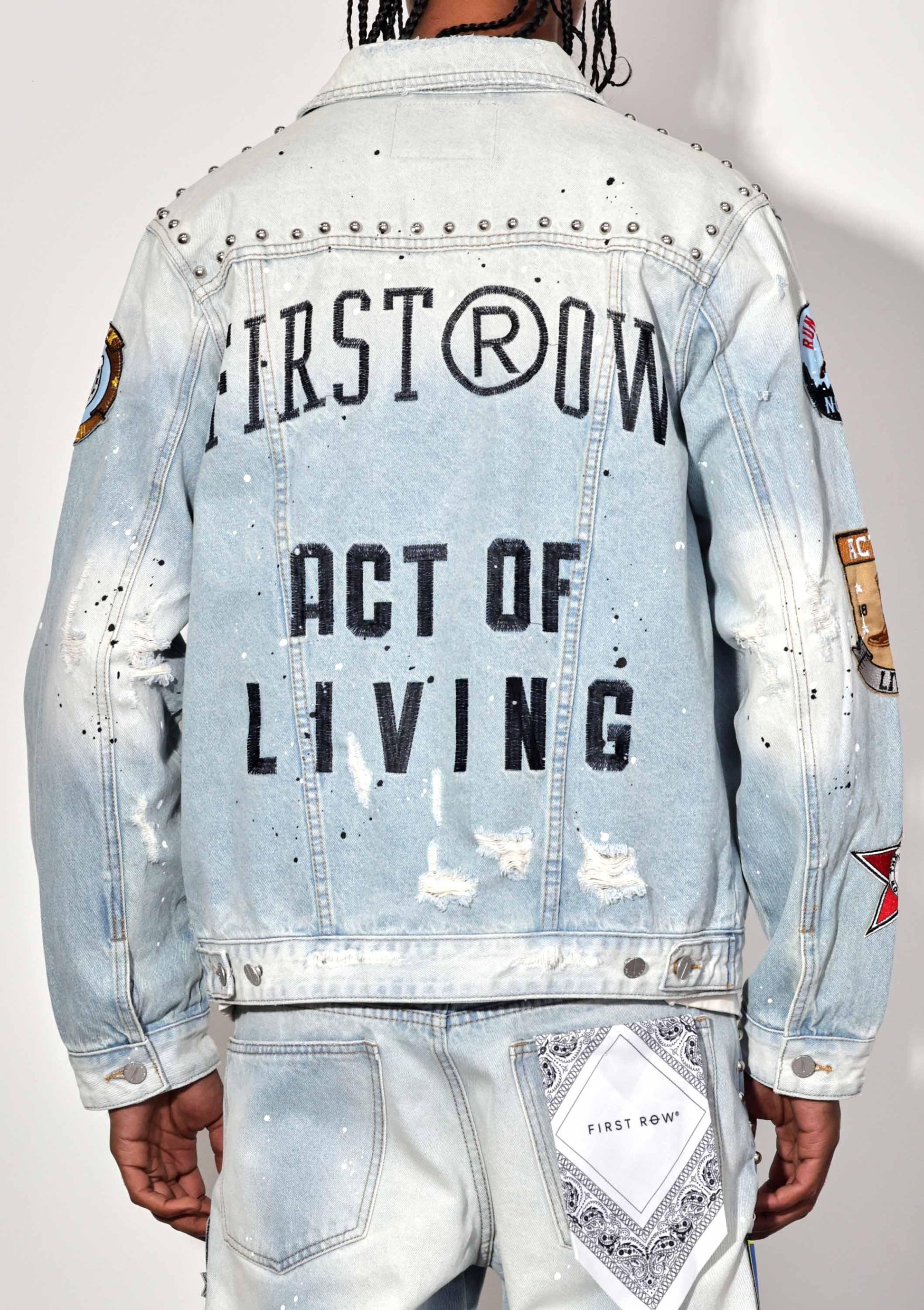 Act of Living Rodeo Washed Denim Jacket - Vintage Style - Da Bohemian Bazaar