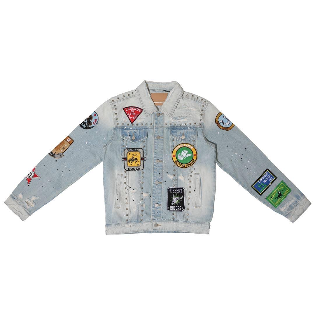 Act of Living Rodeo Washed Denim Jacket - Vintage Style - Da Bohemian Bazaar