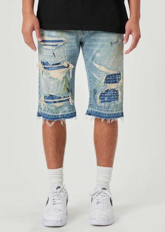 Boro Stitch Shorts - Da Bohemian Bazaar