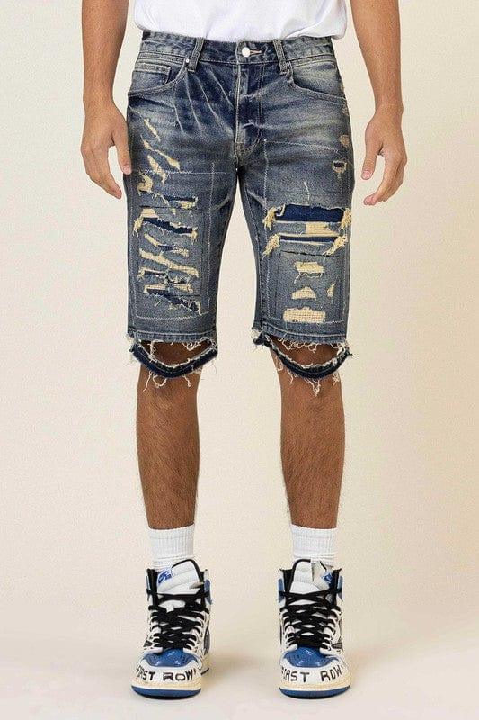 Boro Stitch Shorts - Da Bohemian Bazaar