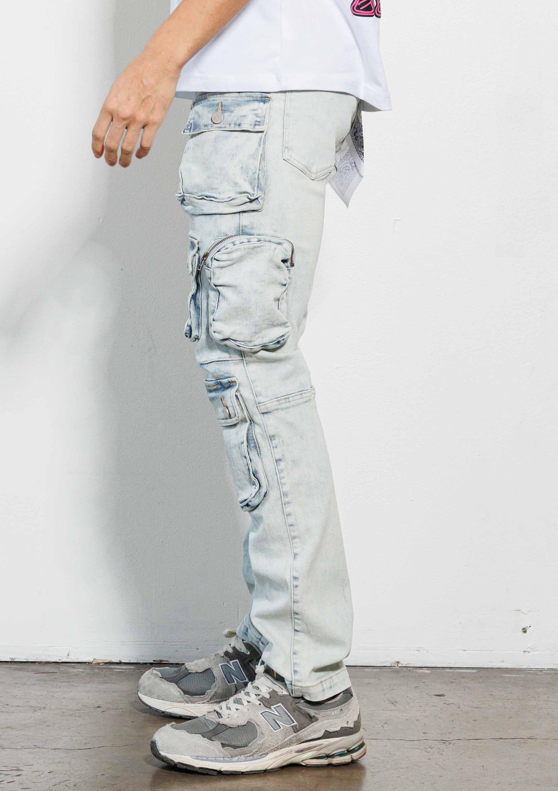 Cargo Denim Jeans - Da Bohemian Bazaar