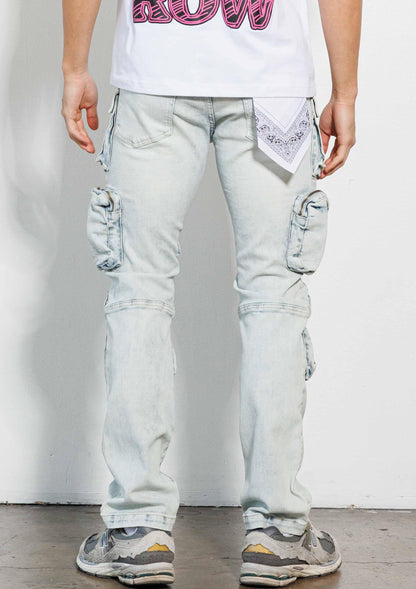 Cargo Denim Jeans - Da Bohemian Bazaar