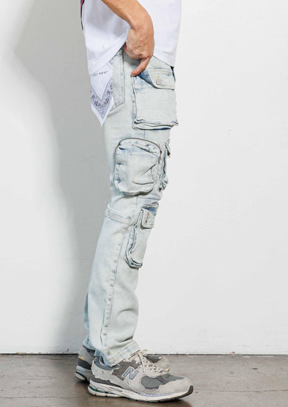 Cargo Denim Jeans - Da Bohemian Bazaar