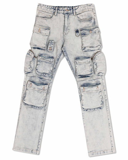 Cargo Denim Jeans - Da Bohemian Bazaar