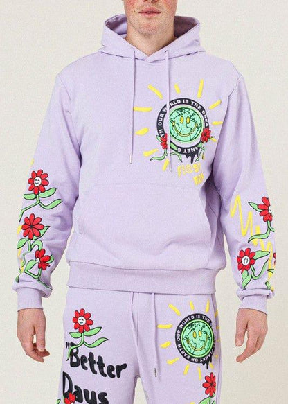 Flower Terry Hoodie