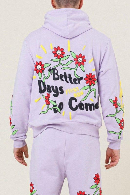 Flower Terry Hoodie