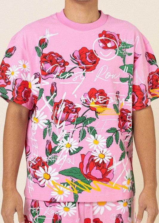 Rose Bloom Graphic Tee - Da Bohemian Bazaar