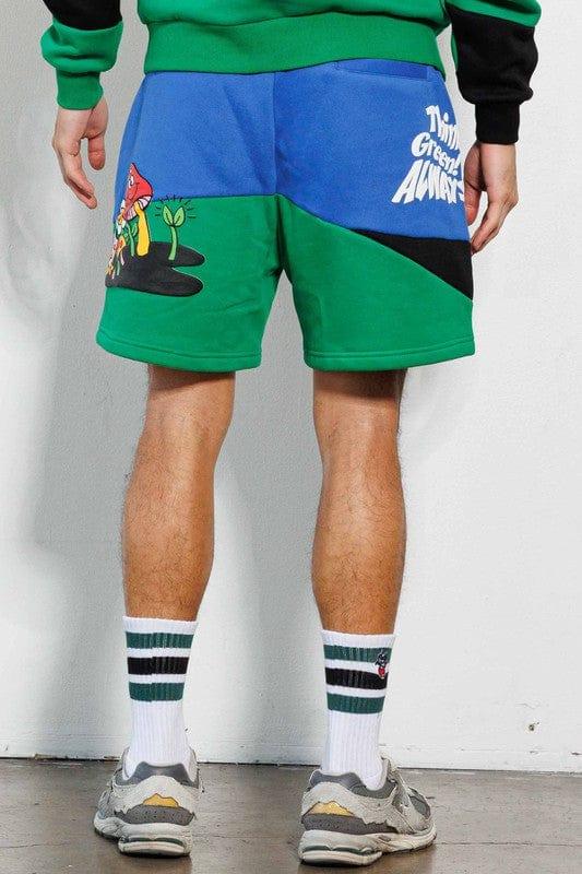 Think Green Graphic Shorts - Da Bohemian Bazaar