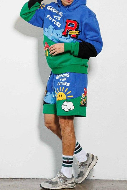 Think Green Graphic Shorts - Da Bohemian Bazaar