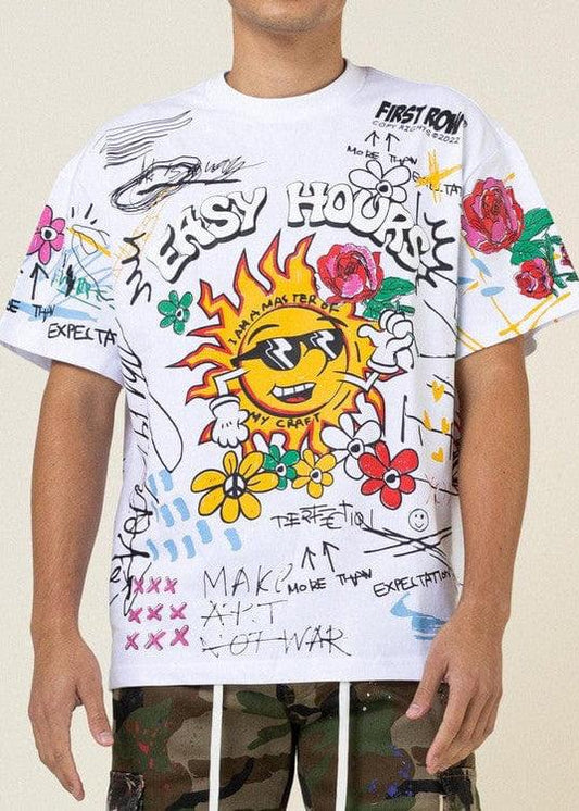 All-Over Graphic Tee - Da Bohemian Bazaar