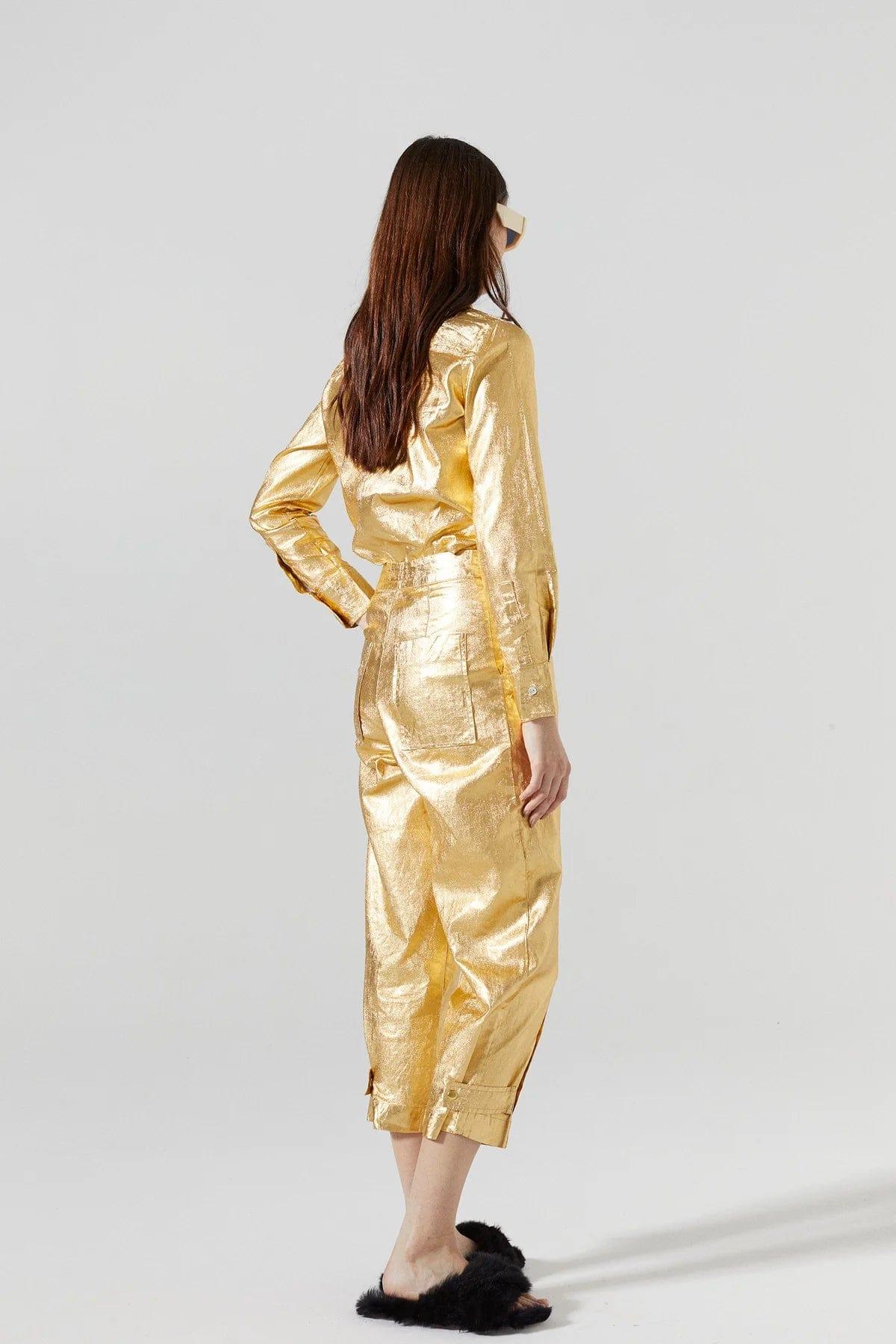 San Marino Metallic Shirt - Da Bohemian Bazaar
