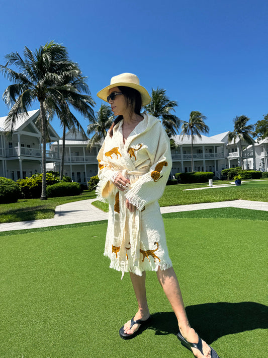 The LouLou Tiger Kimono - Short Style
