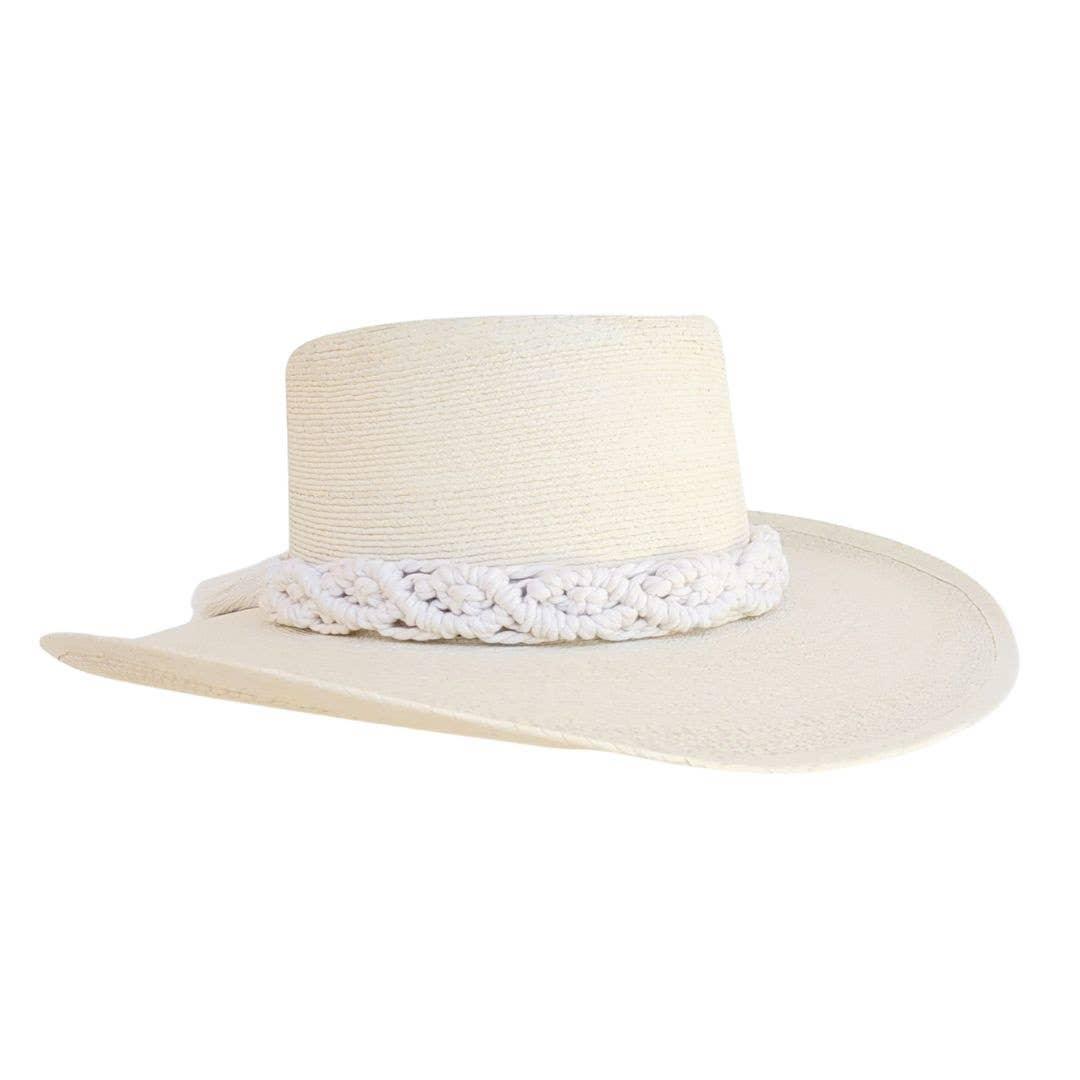 FINLO Women's Gambler Straw Hat - Da Bohemian Bazaar