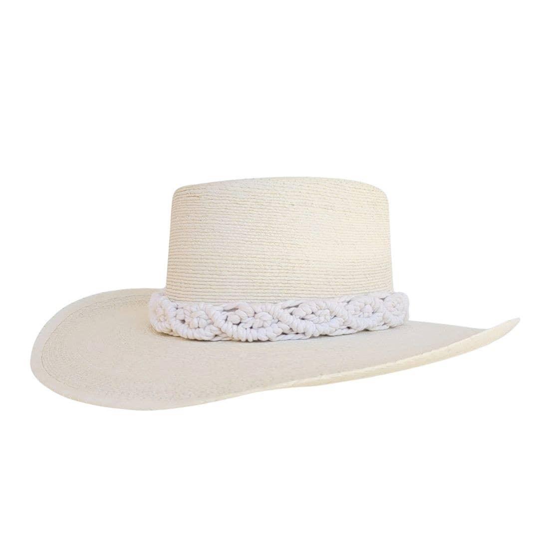 FINLO Women's Gambler Straw Hat - Da Bohemian Bazaar