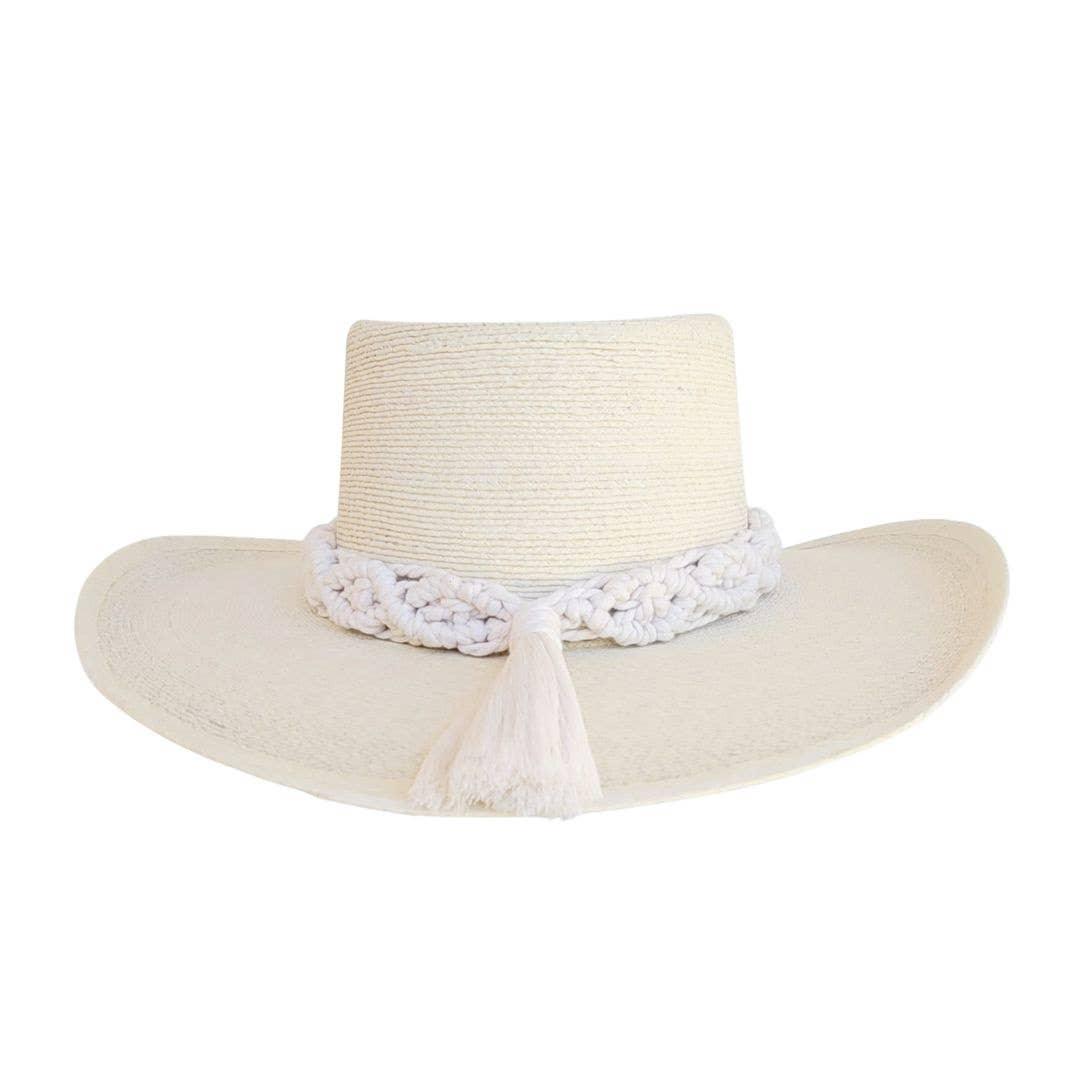 FINLO Women's Gambler Straw Hat - Da Bohemian Bazaar