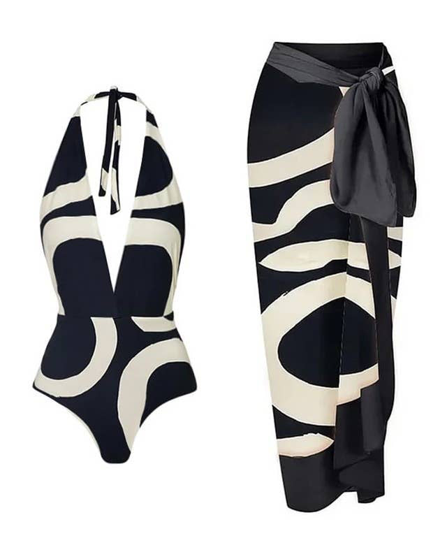 Capri Noir Swim Set by Da Bohemian Bazaar