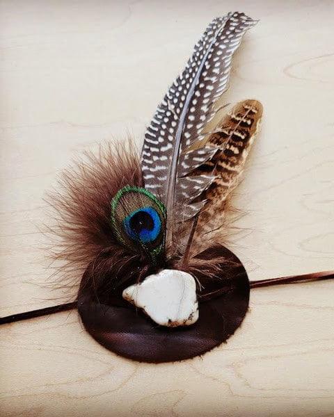 Peacock Hat Band - Da Bohemian Bazaar