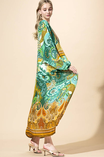 Marionette Emerald Heirloom Duster Kimono