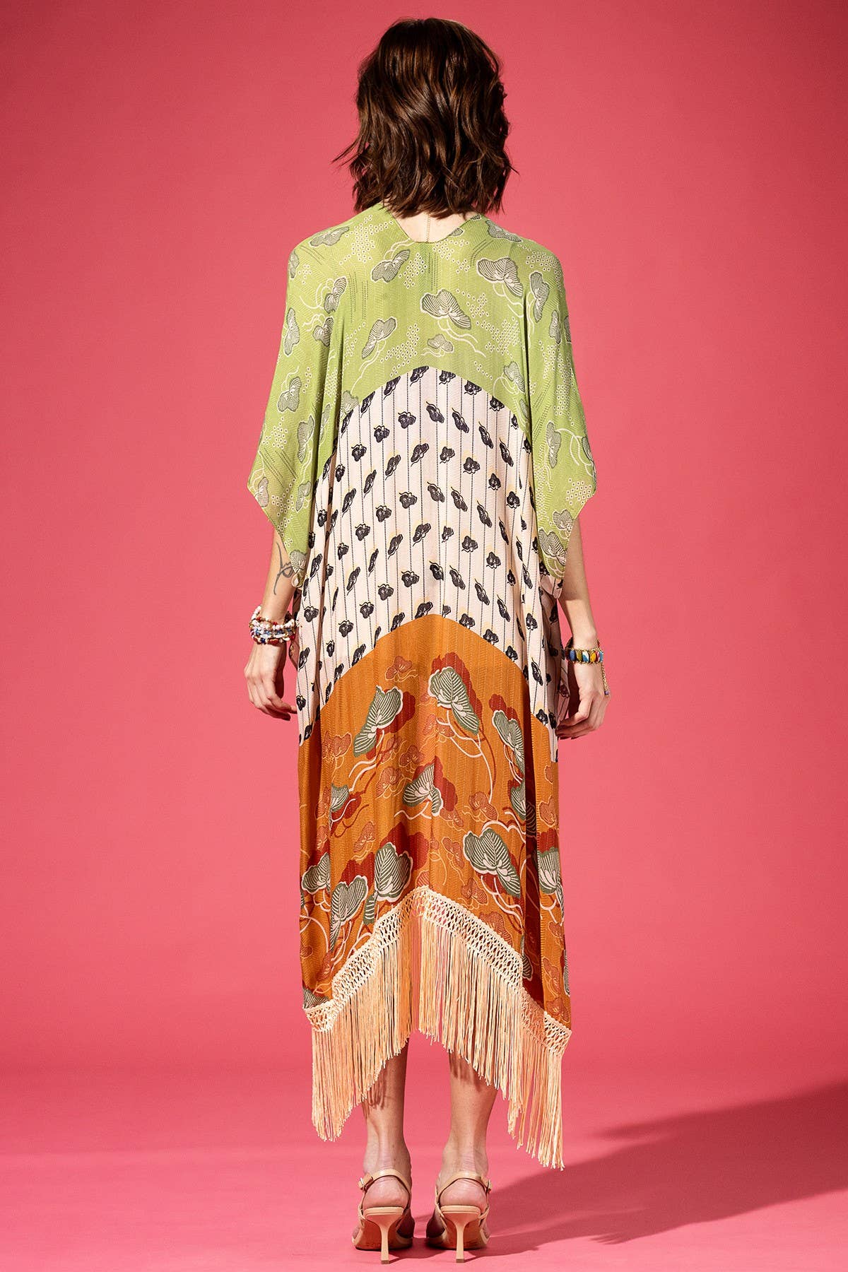 Midori Grove Fringe Kimono