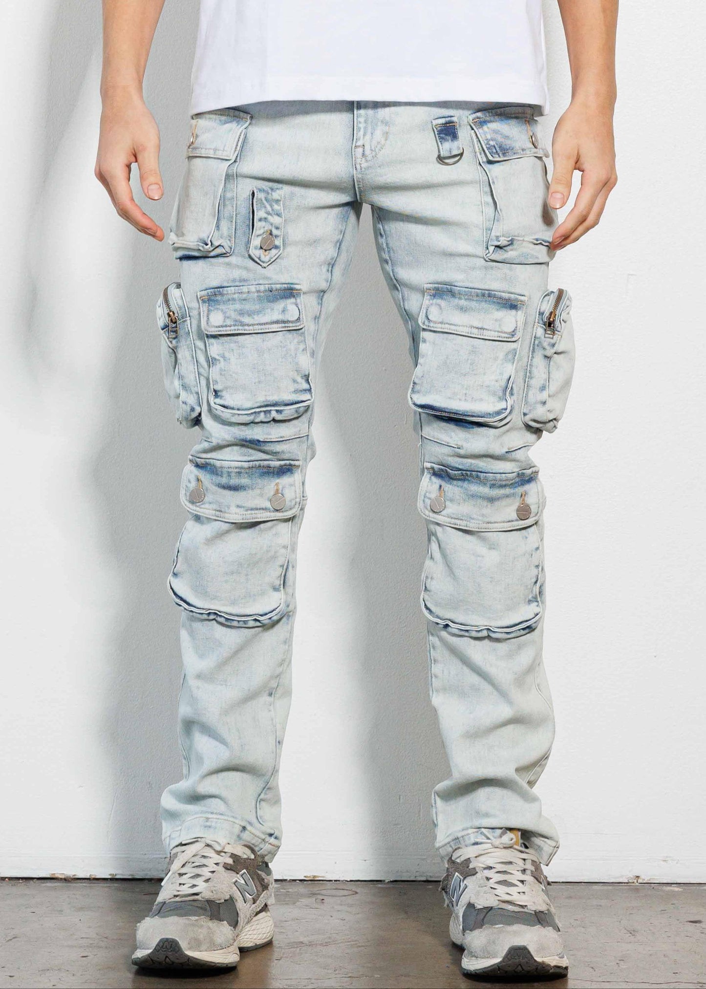 Cargo Denim Jeans - Da Bohemian Bazaar