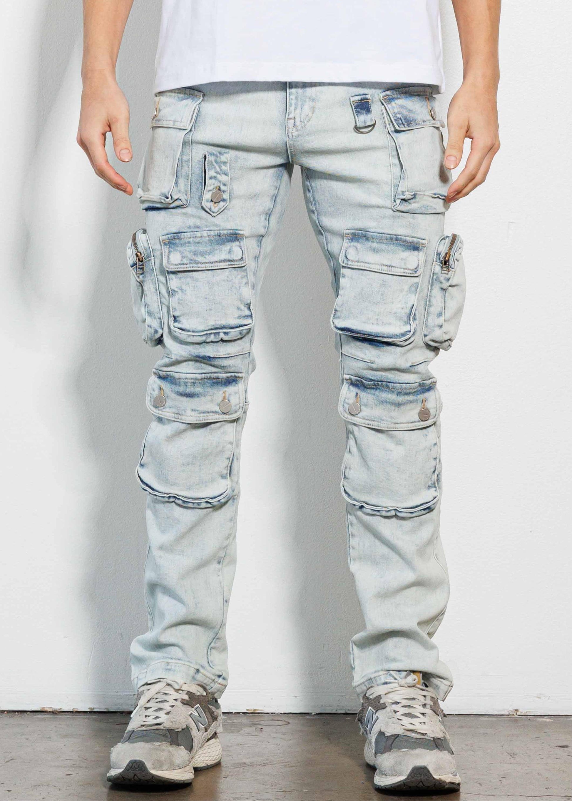 Cargo Denim Jeans - Da Bohemian Bazaar
