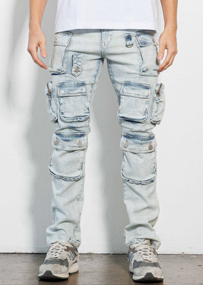 Cargo Denim Jeans - Da Bohemian Bazaar
