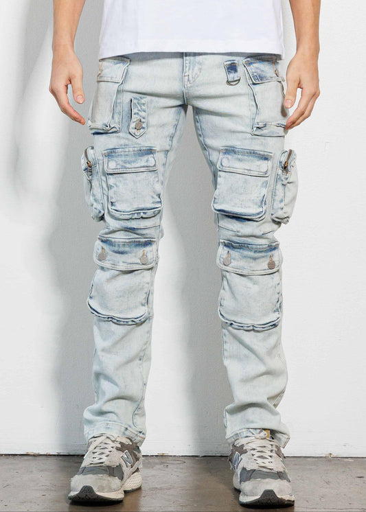 Cargo Denim Jeans - Da Bohemian Bazaar
